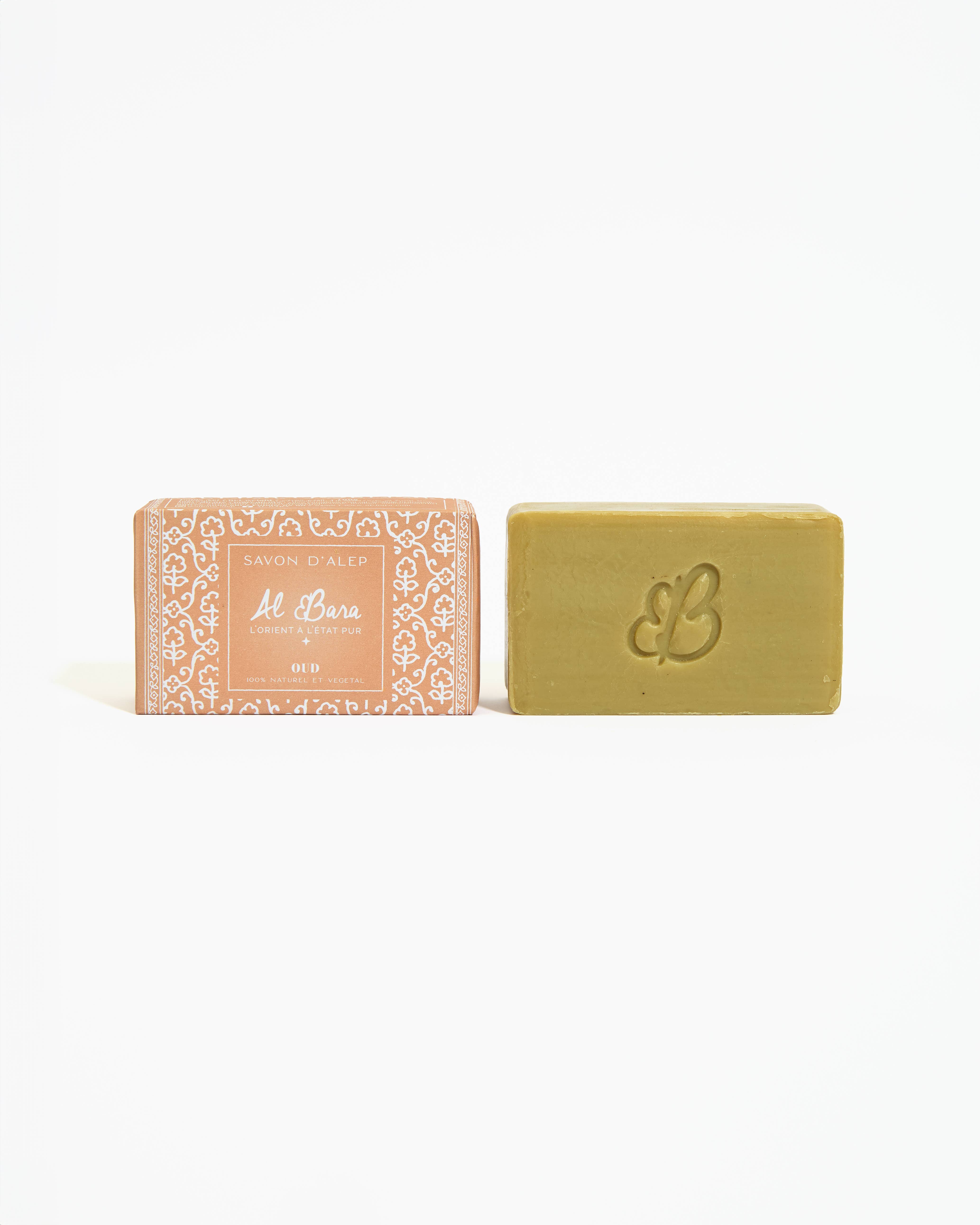 Al Bara Savon d'Alep – wholesale Bar Soap – Aleppo scented soap 100g oud1