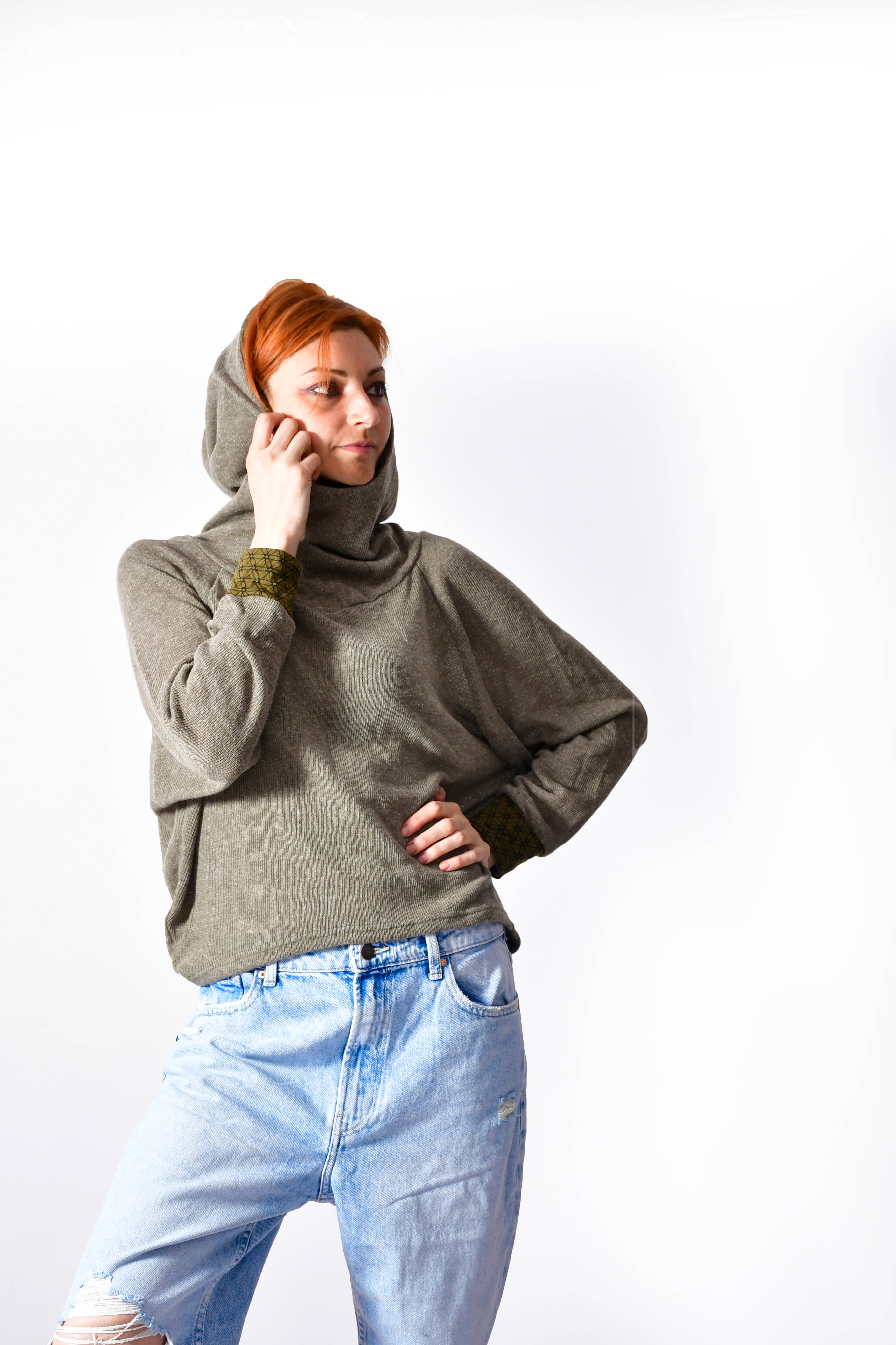 Humanity Centred Designs - Vente Sweat-shirt – femme - Sweatshirt d'hiver doux en tricot SoftKnit Cozy _J 168