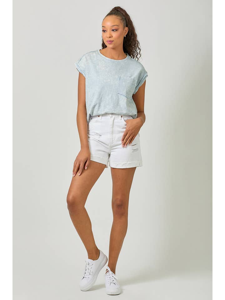 Mystree - Wholesale T-Shirt - Women's - 61119 Washed Slouchy Essential Tee19