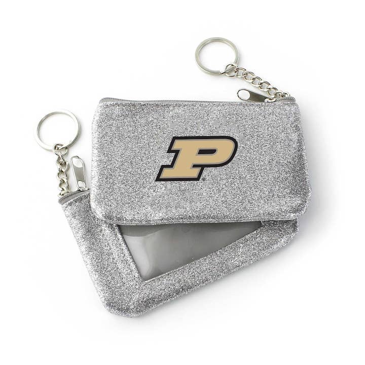 NCAA Purdue Boilermakers Sparkle Coin Purse for wholesale by Aminco USA