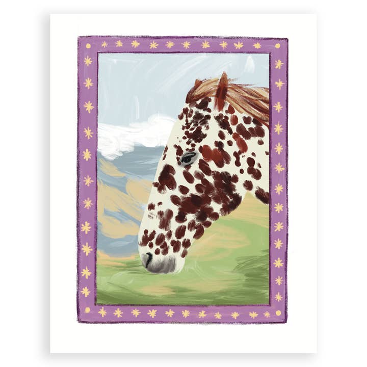 Stampa d'Arte Cavallo e Stelle per la vendita all'ingrosso da parte di Allison Poplett