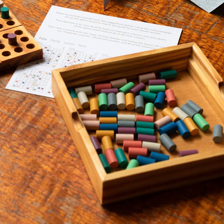 SUCK UK Ltd - USA - Wholesale Board Game - Mindful Wooden Sudoku Game