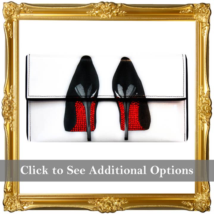 Bolso de mano cruzado con tacones de cristal - Hecho a mano en EE. UU. para venta al por mayor de Kent Stetson Handbags