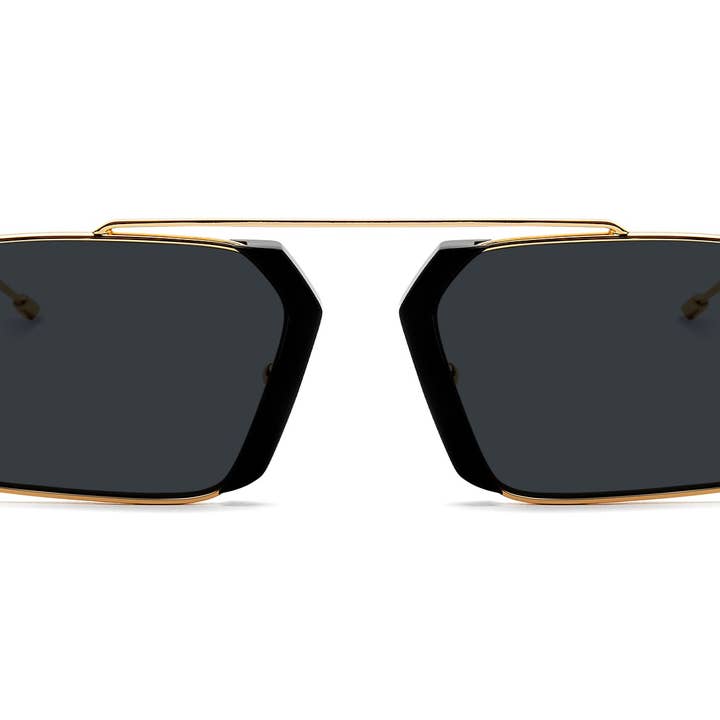 9FIVE – Großhandel Sonnenbrille – Unisex – 9FIVE Logan Sonnenbrille in Schwarz und 24-karätigem Gold1