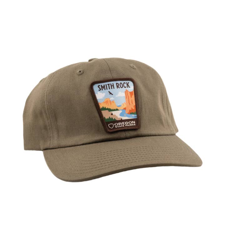 Smith Rock Dad Hat for wholesale by Patchmarks