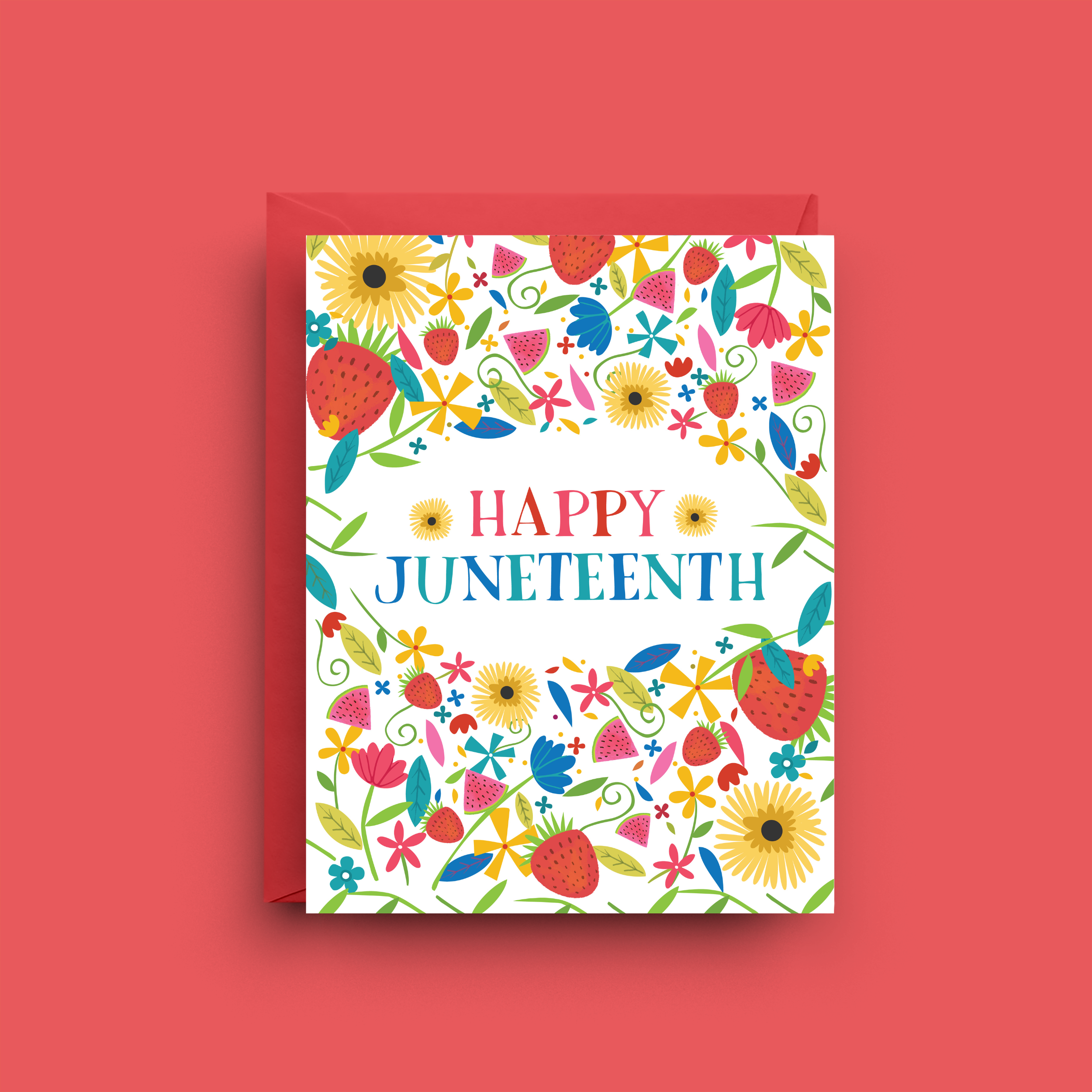 Nicole Marie Paperie - Wholesale Everyday Greeting Card - Juneteenth Celebration Greeting Card - Blank inside0