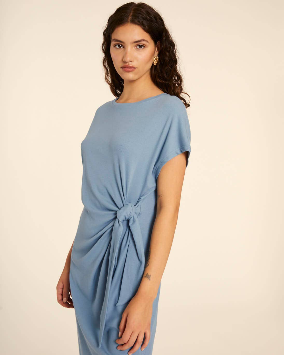 Pepaloves - Wholesale Dress - Women's - VESTIDO CANALE ANUDADO AZUL0