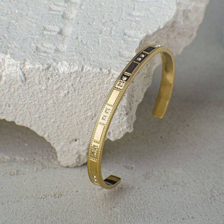 Faya & Co. - Wholesale Cuff bracelet - Tunde Gold Bangle Bracelet1