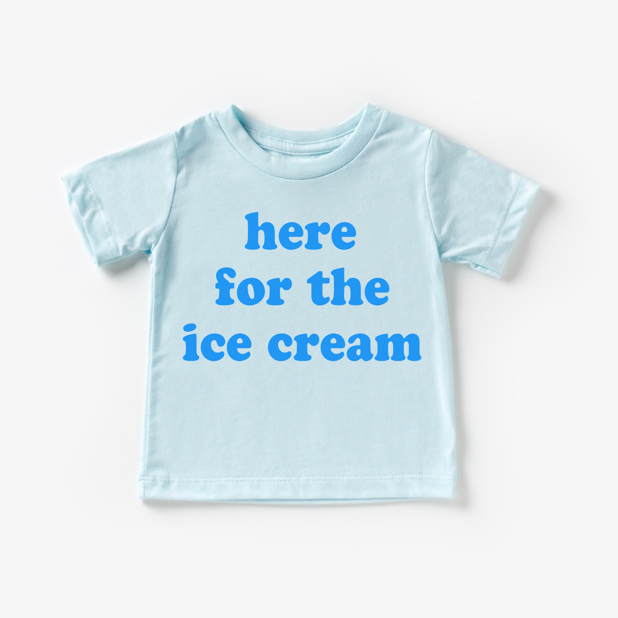 Benny & Ray Apparel - Wholesale Screen Printed T-Shirt - Kids - Here for the Ice Cream! Toddler and Youth Summer Shirt15