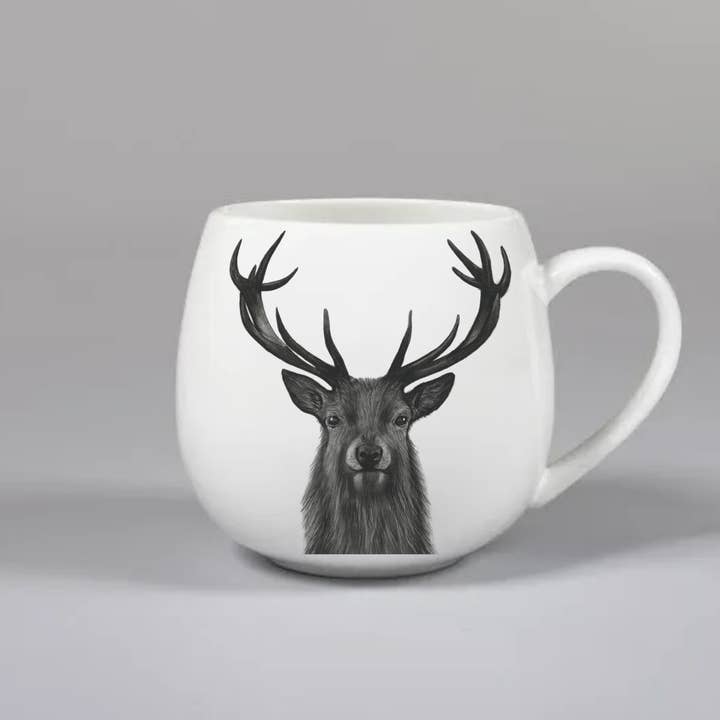 Stag Hug A Mug - 13.5 oz Bone China for wholesale by Libra Fine Arts