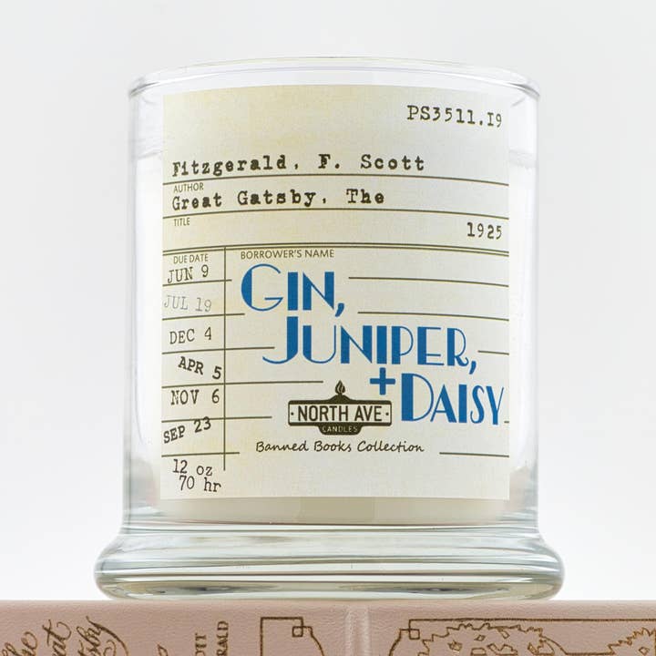North Ave Candles - Wholesale Jar/Filled Candle - Banned Book Candle / The Great Gatsby / Book Lover Gift7