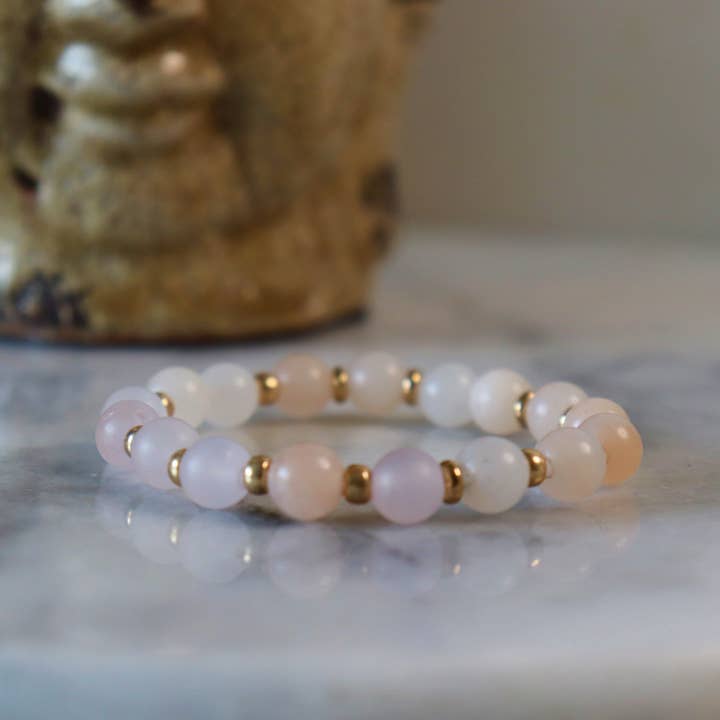 Alora Boutique Inc. - Wholesale Beaded Bracelet - Hematite/Aventurine Bracelets (Assortment) - Calm and Discipline10