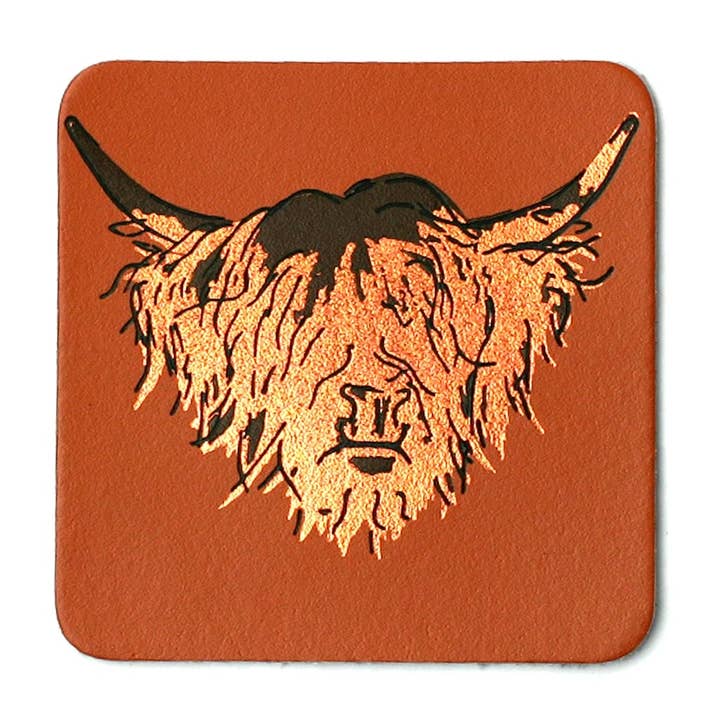 Coaster - Highland Cow - Tan for wholesale by Clare Baird