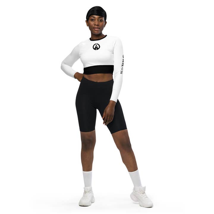 Long-Sleeve Crop Top - GD B-Snow for wholesale by GRAFITUD