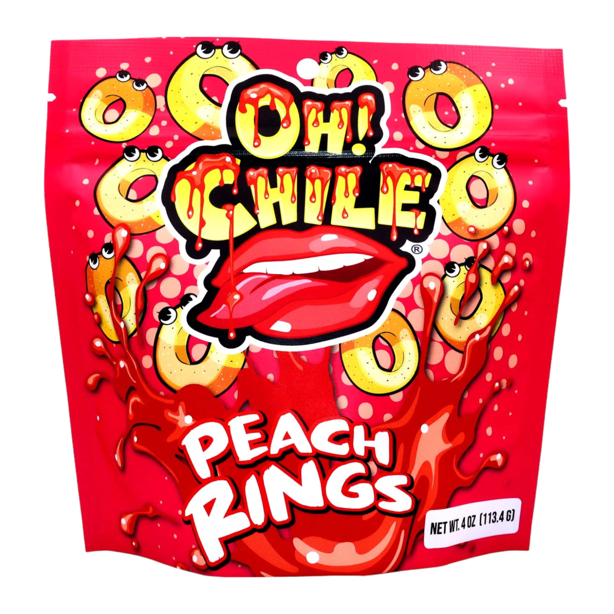 Cow Crack Wholesale - Wholesale Gummy - Oh! Chile Peach Rings 4 oz0