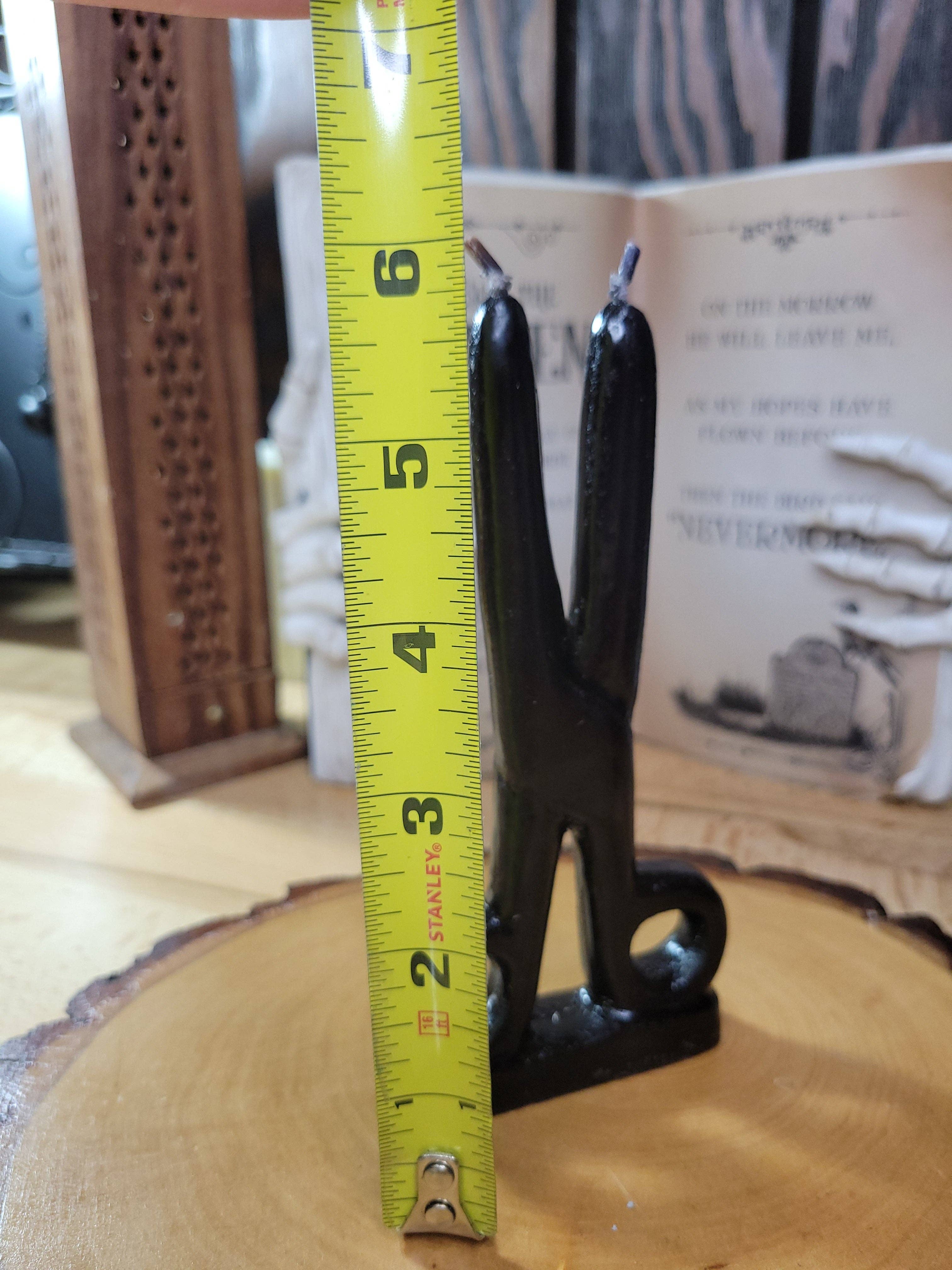 My Magic Place Shop - Wholesale Pillar Candle - Black  Scissors shape candle- Cord cutting5