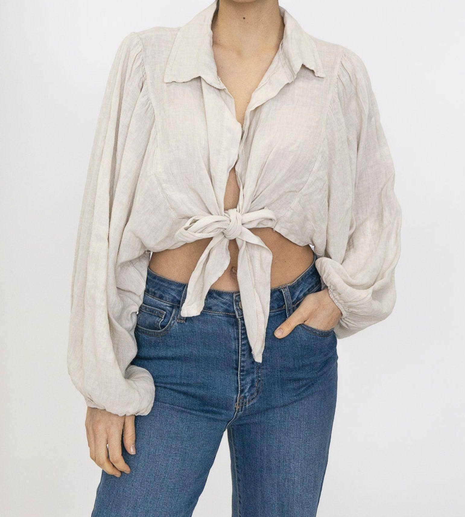 LINEN & COTTON HOUSE - Vente Chemisier – femme - 56811 100 % LINEN GILET 22