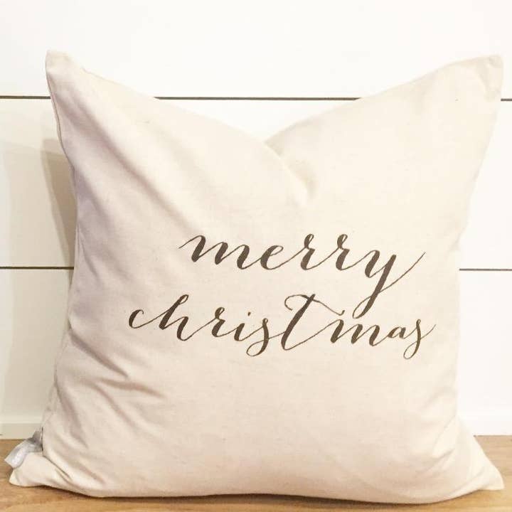 Merry Christmas Pillow Cover for wholesale by Design District Co