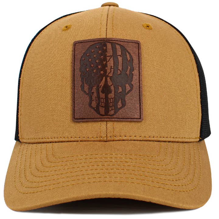 KBETHOS - Wholesale Trucker Hat - Unisex - Skull Patch Flag Mesh Ballcap6
