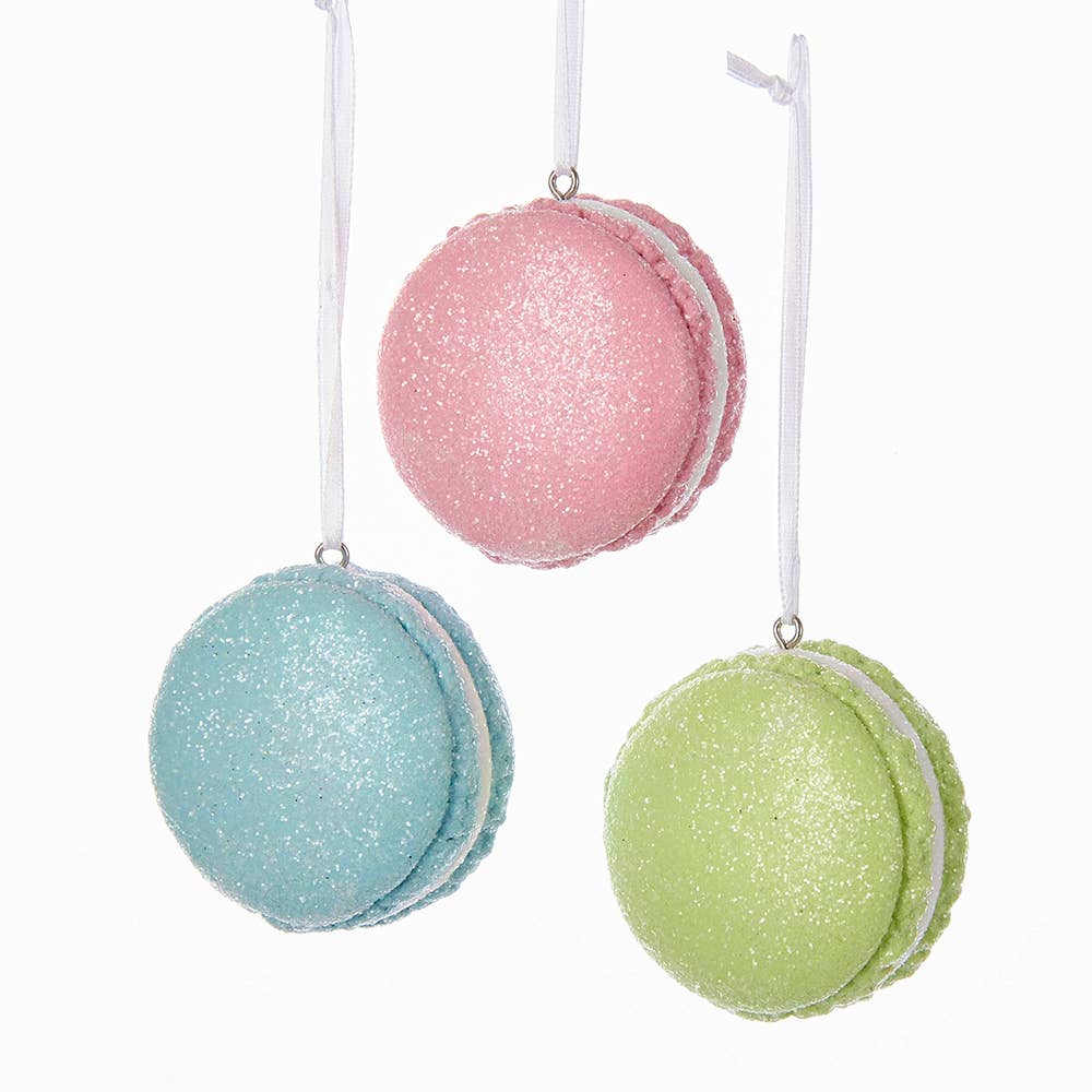 Kurt S. Adler, Inc. - Vente Lots de décorations - 2.25"ORNEMENT MACARON À PÂTE ARGILEUSE 3/ASSTD1