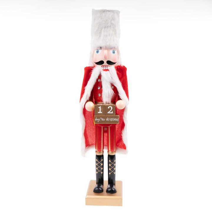 Red 19" Countdown Nutcracker for wholesale by 8 Oak Lane