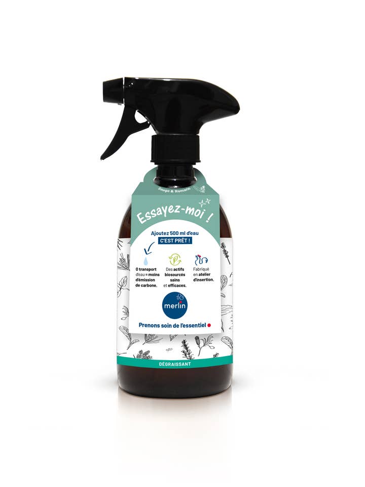 MERLIN Genpåfyldningsflaske - 1 dosering multifunktionsrengøring for engroshandel hos MERLIN