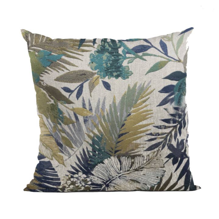 Camellia Floral Multi Color Luxury Throw Pillow for wholesale by Plutus Home Brands