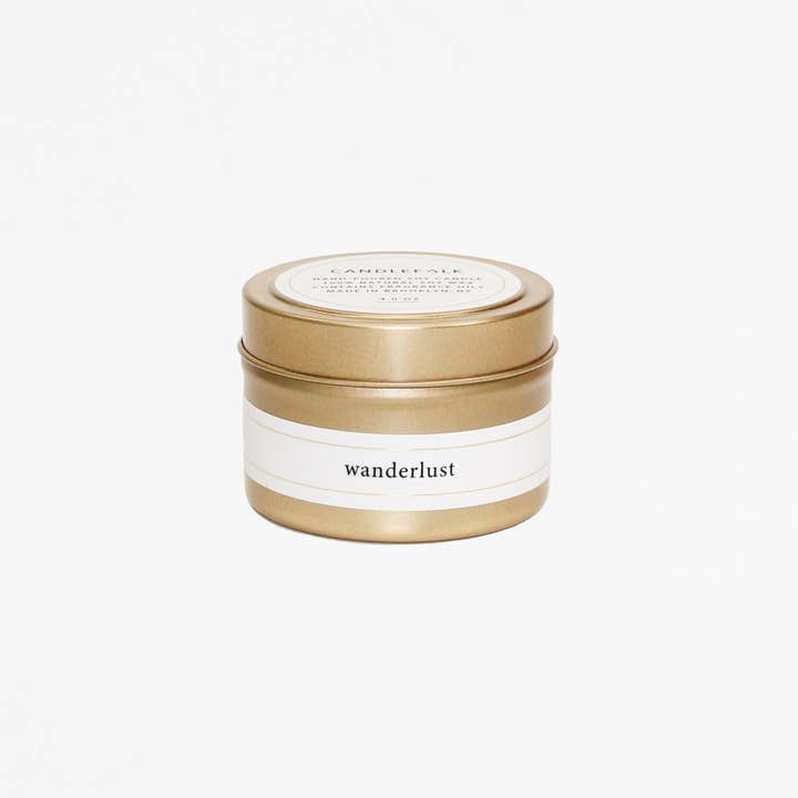 Candlefolk - Vente Bougies de voyage - Wanderlust Bougie de voyage Or 4 oz