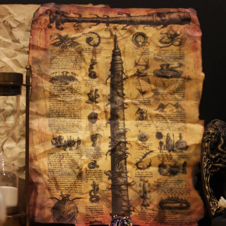 Parchemin magique : tirages faits main « Amazing guidance » de sorts pour la vente par Kutuleras