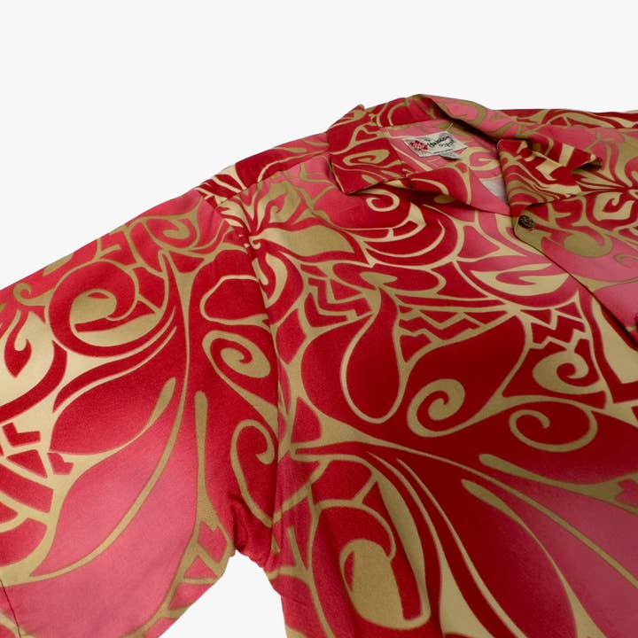 Hilo Hattie - Wholesale Button Down Shirt - Men's - Tribal Tiare Aloha Shirt9