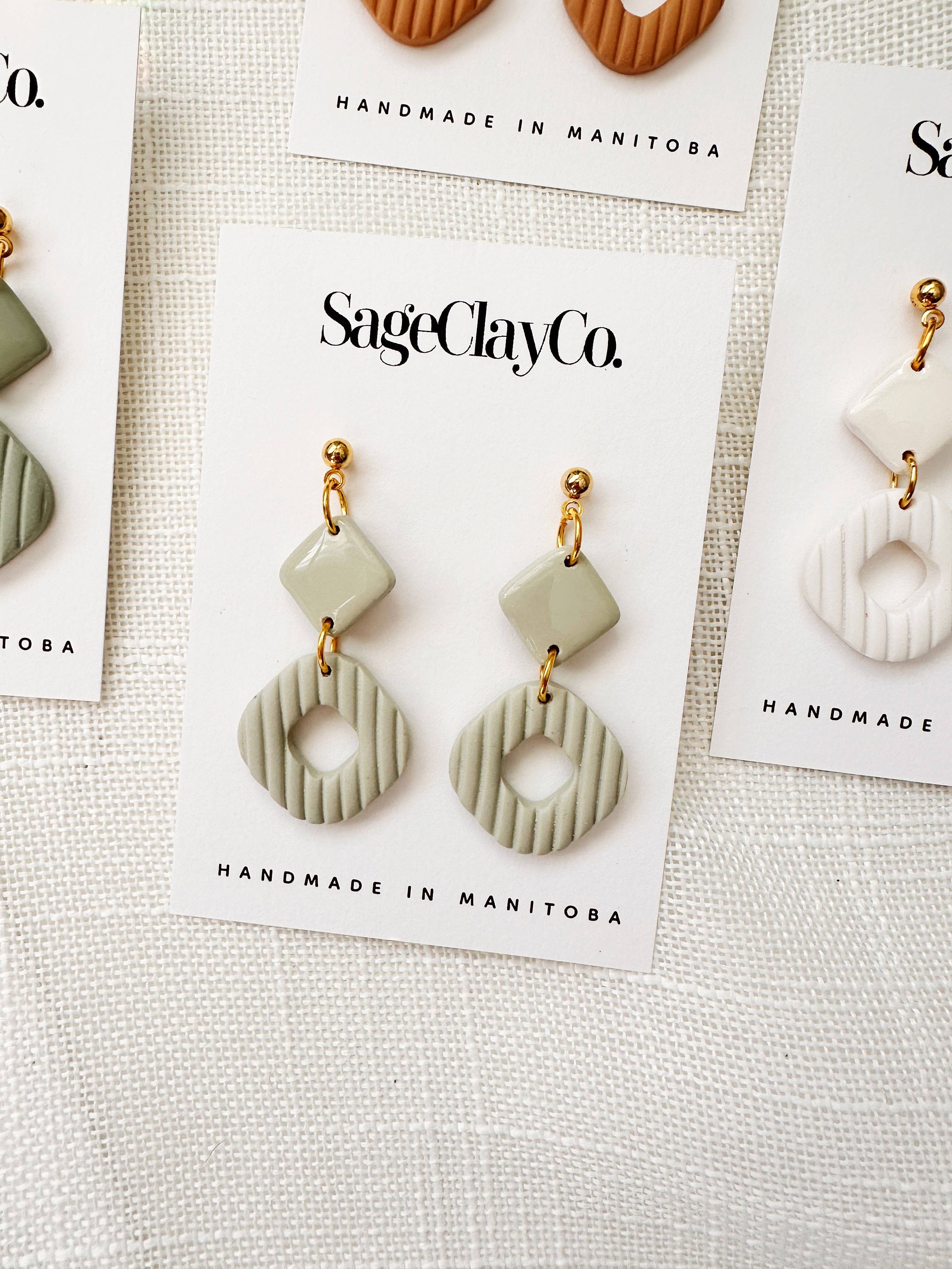 SageClayCo - Wholesale Dangle Earrings - Shannon | Earth Tones Collection2