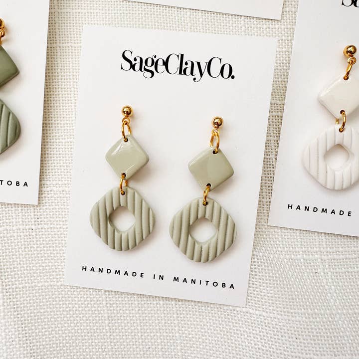 SageClayCo - Wholesale Dangle Earrings - Shannon | Earth Tones Collection2