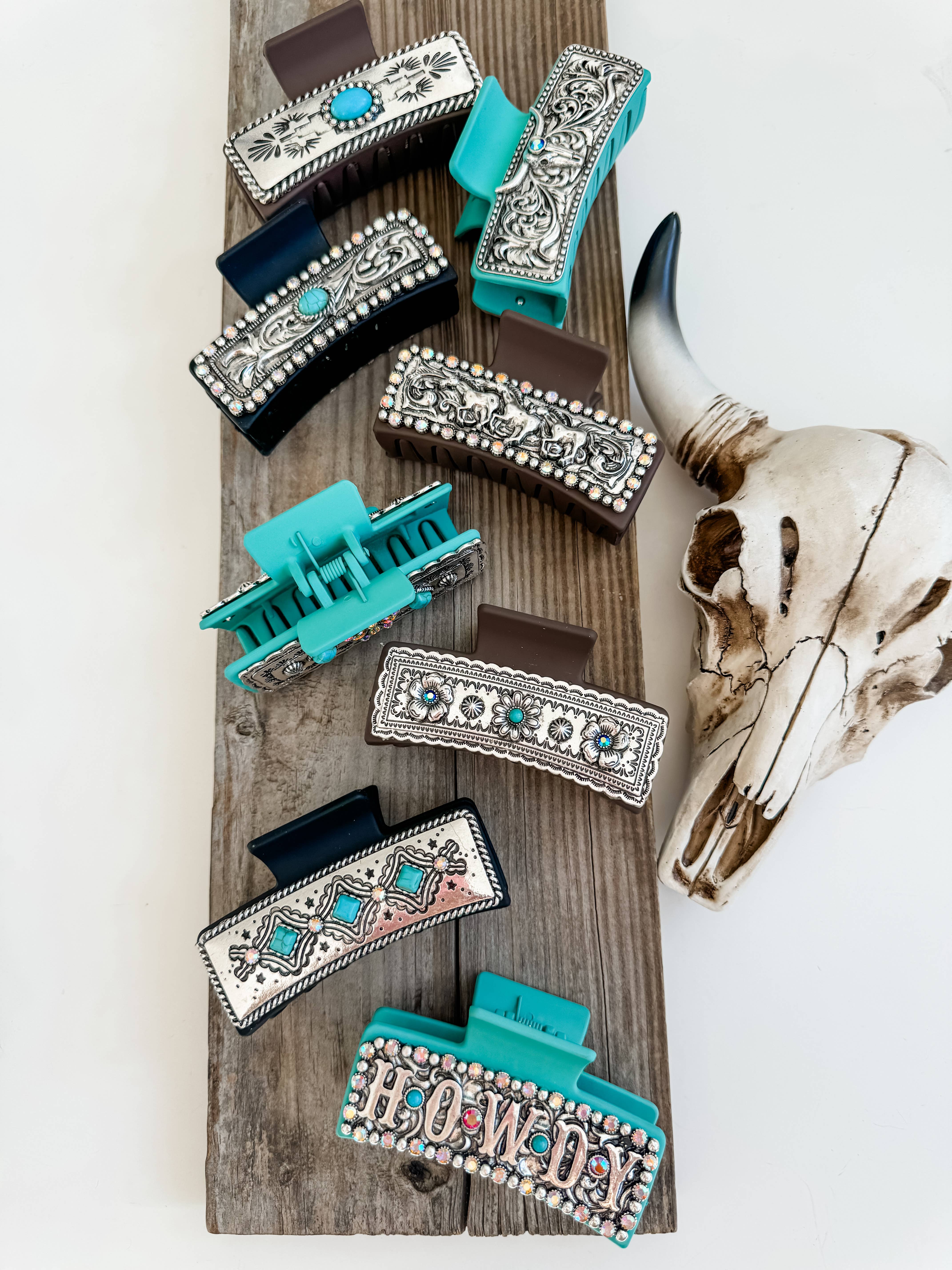 Boho Ranch Shop - Wholesale Hair Clip - Women's - Large Western Hair Clip Claw6