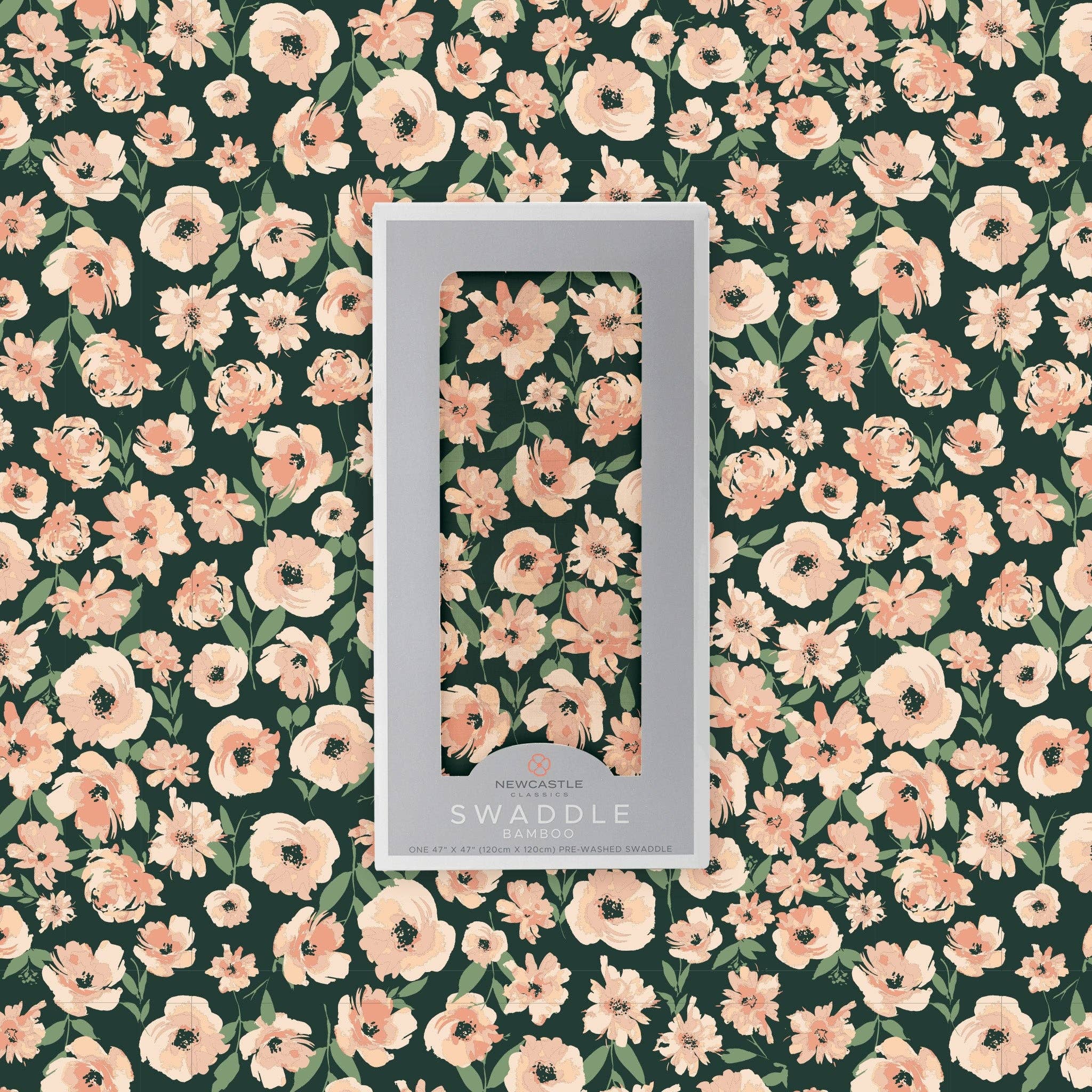 Newcastle Classics - Venta al por mayor Mantita - Bebé - Envoltura de bambú Canyon Sunset Flowers5