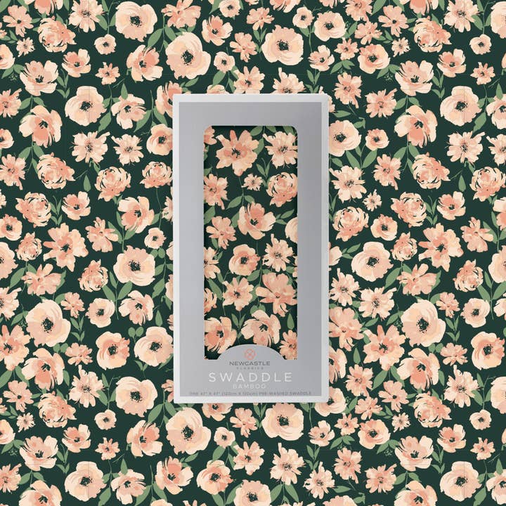 Newcastle Classics – Großhandel Pucktuch – Baby – Canyon Sunset Flowers Bambus-Wickeltuch5