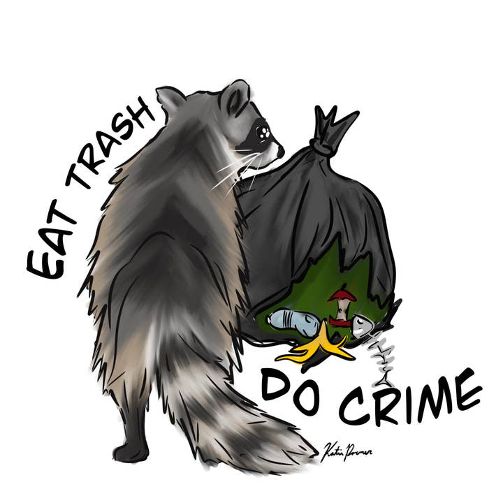 Heartwood Collective - Wholesale Sticker - Eat Trash Do Crime Sticker3