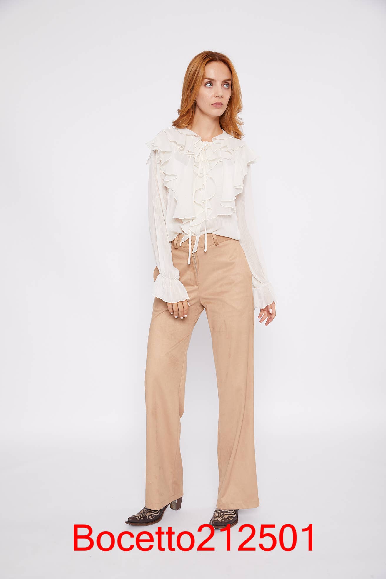 Bocetto – Großhandel Bluse – Damen – Rüschenhemd0