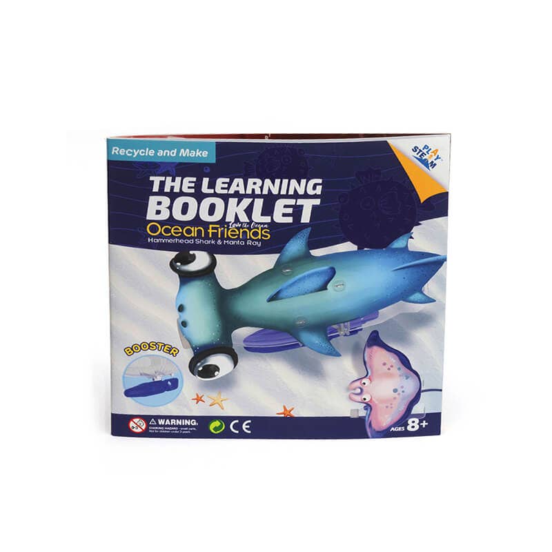 PlaySTEM - Wholesale Toy Set - Kids - Ocean Friends Hammerhead Shark & Manta Ray STEM Toy Set5