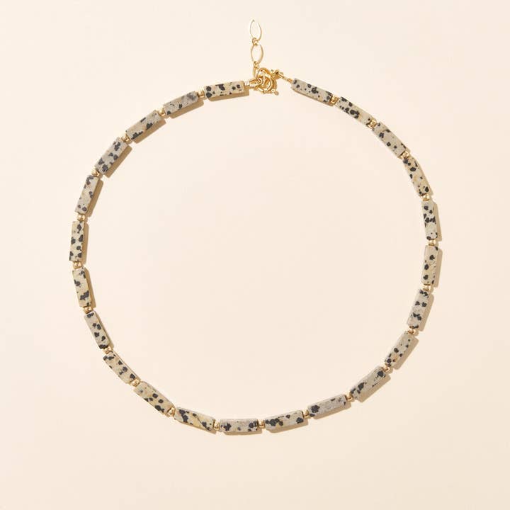 COLLANA IN DIASPRO DALMATA per la vendita all'ingrosso da parte di Camille Colette Studio