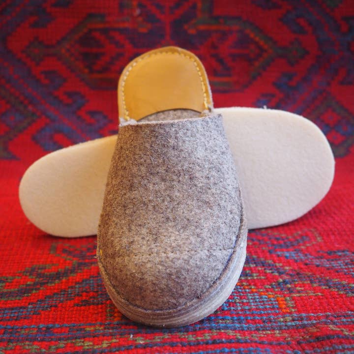 Personalised Wool Felt slippers for wholesale by Stabo