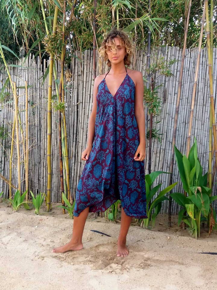 Asymmetrische korte jurk van viscose voor wholesale door karmalie hot couture