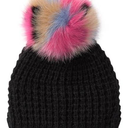 Kyi Kyi - Wholesale Beanie - Women's - Classic Fur - Multi Color Pom10