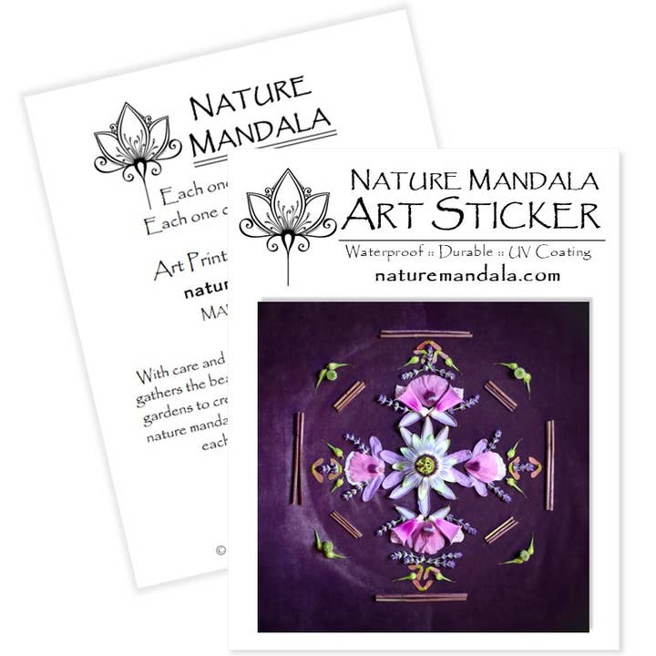Nature Mandala Art - Wholesale Sticker - Nature / Flower Mandala Stickers :: 10 Designs7