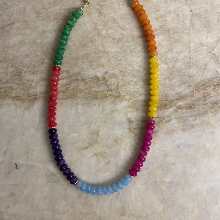 Sweetie Ketting- Oranje-12/11/10 voor wholesale door Lauren Ferrell Designs