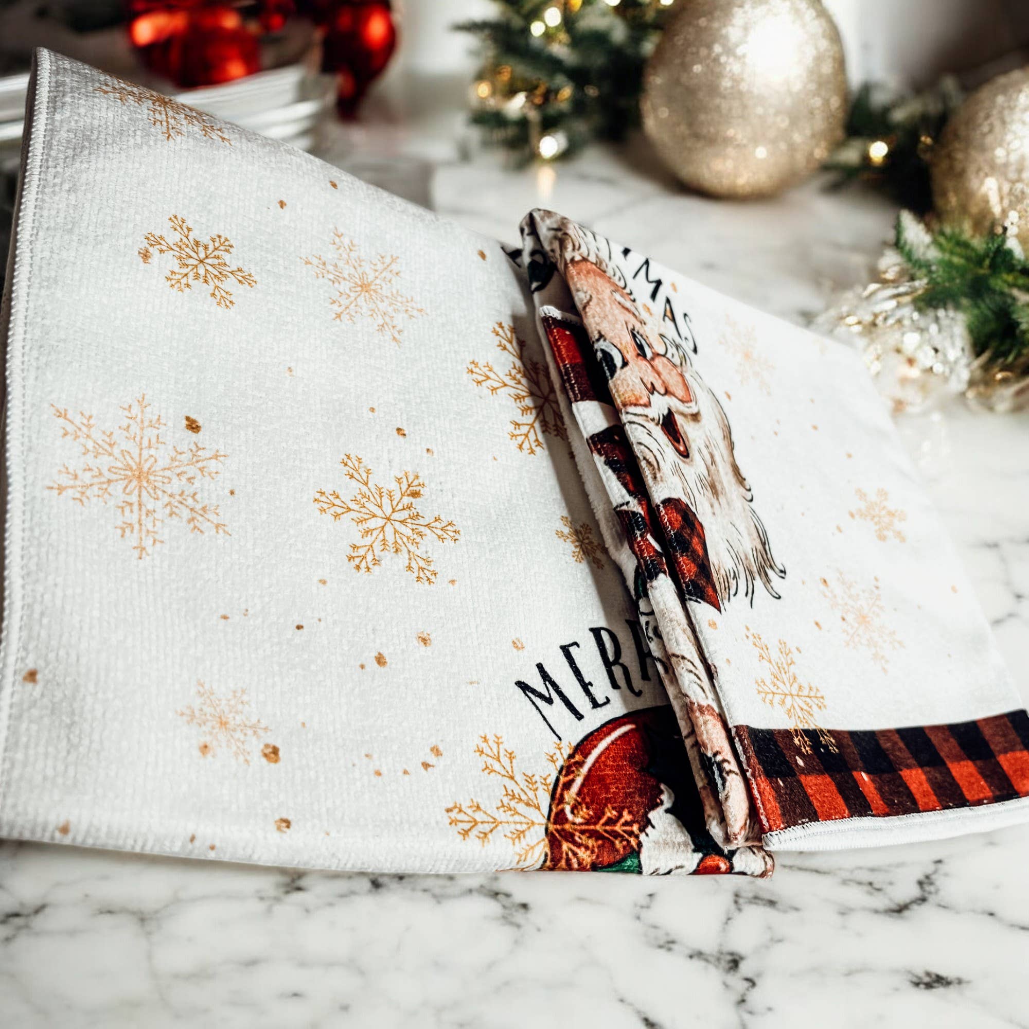 Gia Roma - Venta al por mayor Paños de cocina - Toalla de mano navideña rosa para cocina o baño34