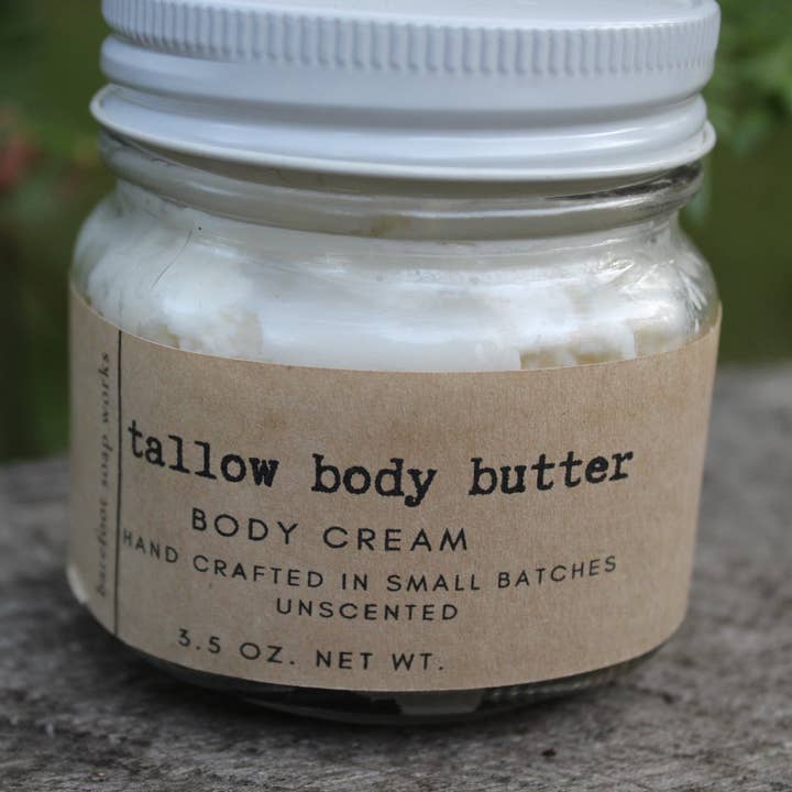 Tallow Body Butter for wholesale by Barefoot Soap Works