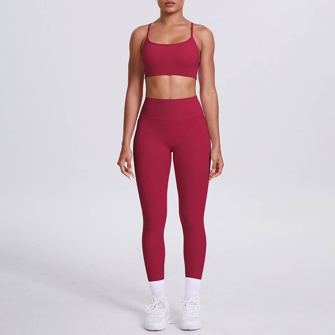 Sodalemon - Wholesale Activewear Set - Women's - Women High-Waisted Yoga Set: Sports Bra + Sculpting Leggings24