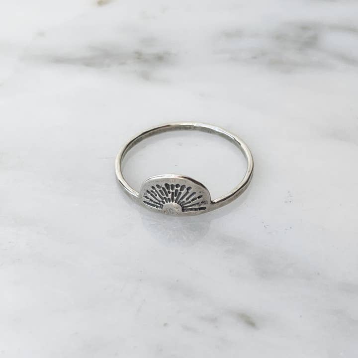 Sojourn Well - Wholesale Band/Stacked Ring - Solid .940 Silver Sunrise Ring