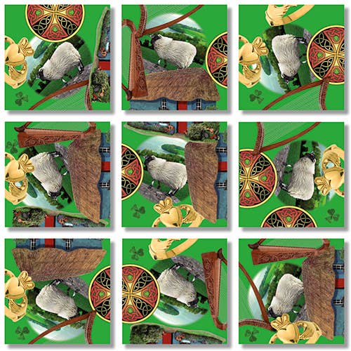 Carrés Mélangés du Patrimoine Irlandais pour la vente par Scramble Squares®