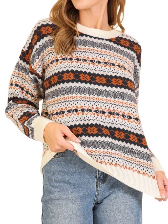 The Alpine Fair Isle Sweater for wholesale by Vanilla Monkey